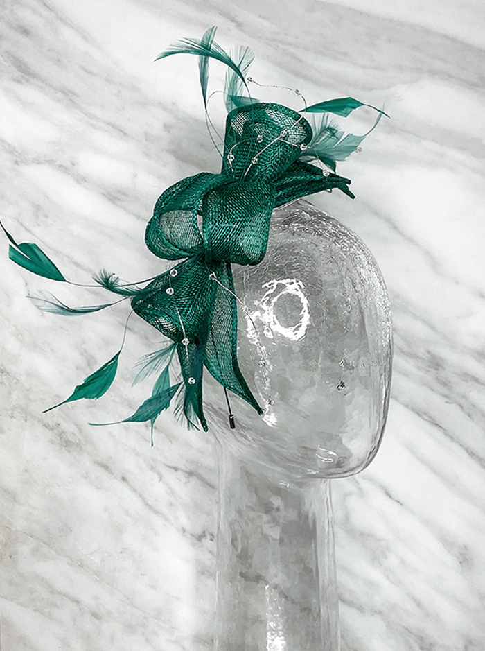 ML13-CF1 Fascinator - Emerald (Max & Ellie)